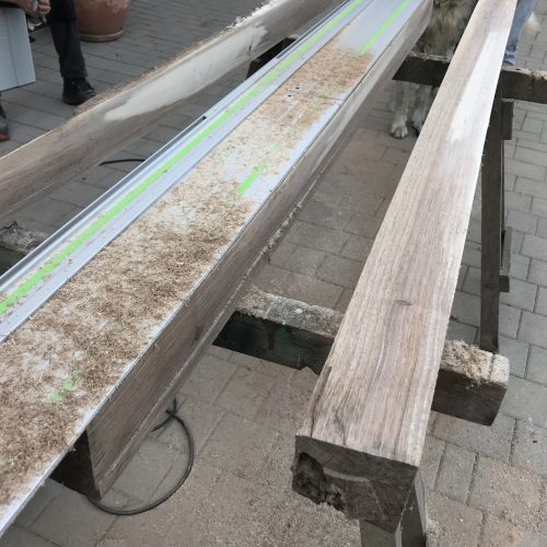 Walnuss Balken aufgeschnitten, Struktur