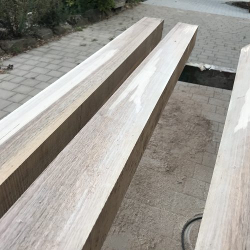 Walnuss Balken aufgeschnitten, Struktur