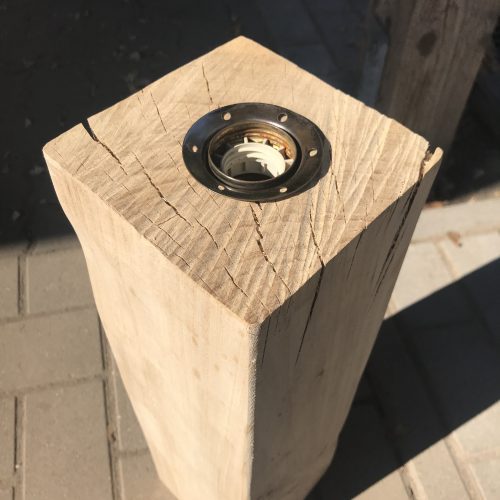 Ulme 15x15 ungeschliffen mit Testfassung